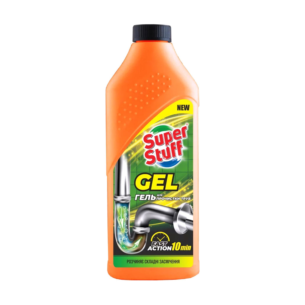 Гель для прочищення труб Super Stuff Gel, 1 л